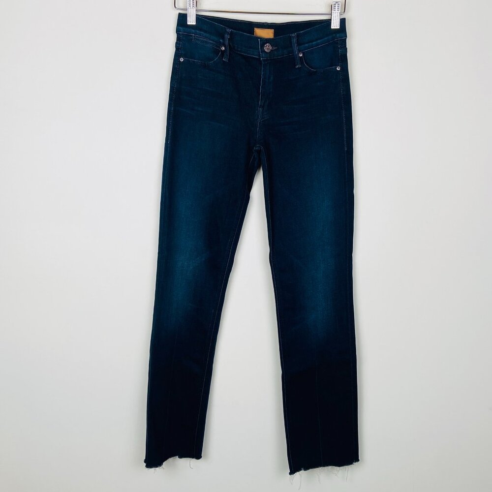 Mother The Pretender Strange Brew Dark Wash Straight Leg Jeans, Size 25